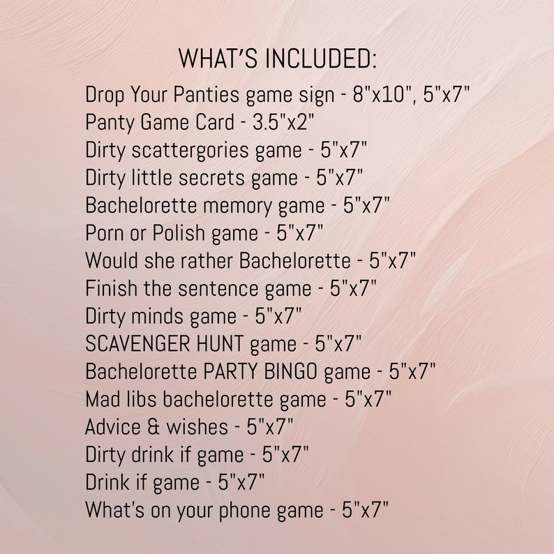 Hand Drawn Bachelorette Party Games Bundle, Pink Bachelorette Party Games Printable, Hen Do Dirty Bachelorette Weekend Games Bundle #c97pp image 3