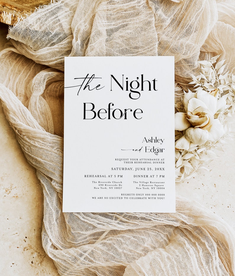 Rehearsal dinner invitation template Rehearsal invitation template download Pre wedding party invitation Instant download Dinner ideas #f40 image 1