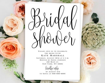 Bridal shower template Bridal shower invitation instant download Boho bridal shower invitation printable Garden bridal shower invitation DIY