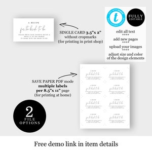 Share A Recipe Card, Bridal Shower Recipe Card Request, Invite ...