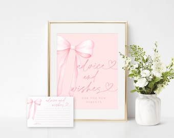 Wünsche für Baby Karten und Schild zum Ausdrucken, Wünsche für Baby Schild Vorlage, Baby Shower Well wünscht Karte, Gebete für Baby Karten #b14