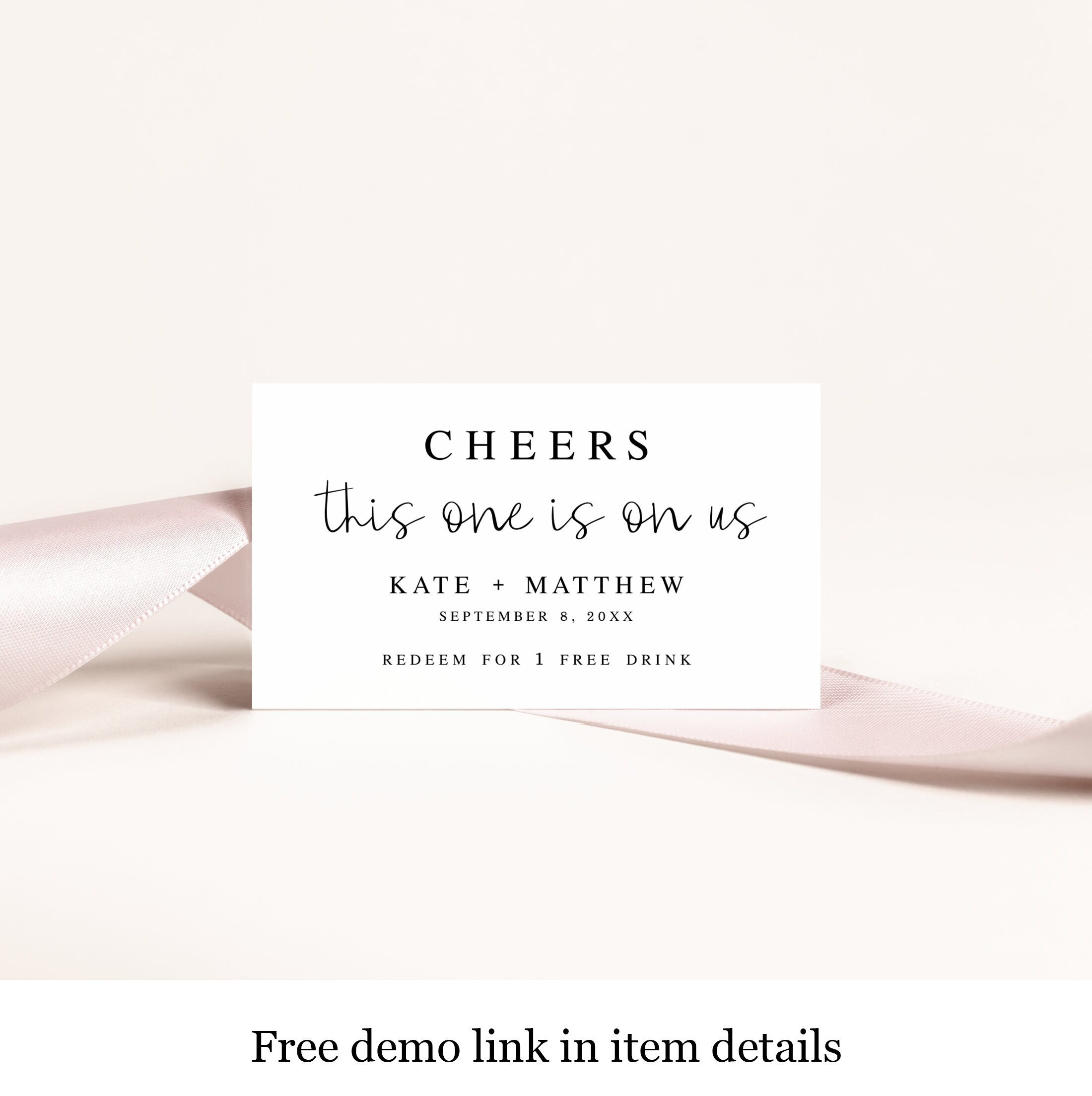 Editable Drink Tickets Template for Wedding Drink Voucher Etsy Editable Drink Tickets Template for Wedding Drink Voucher Etsy