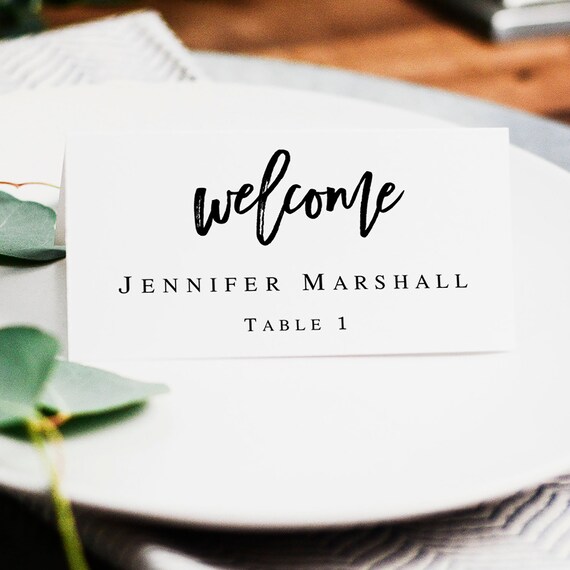 printable name cards wedding seating cards template place etsy