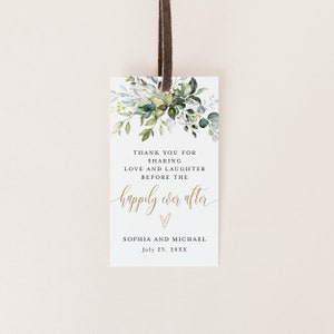 Rehearsal Dinner Favor Tags, Greenery Rehearsal Dinner Tags, Modern Wedding Rehearsal Dinner Thank You Tag, Rehearsal Party Favor Tags #c61