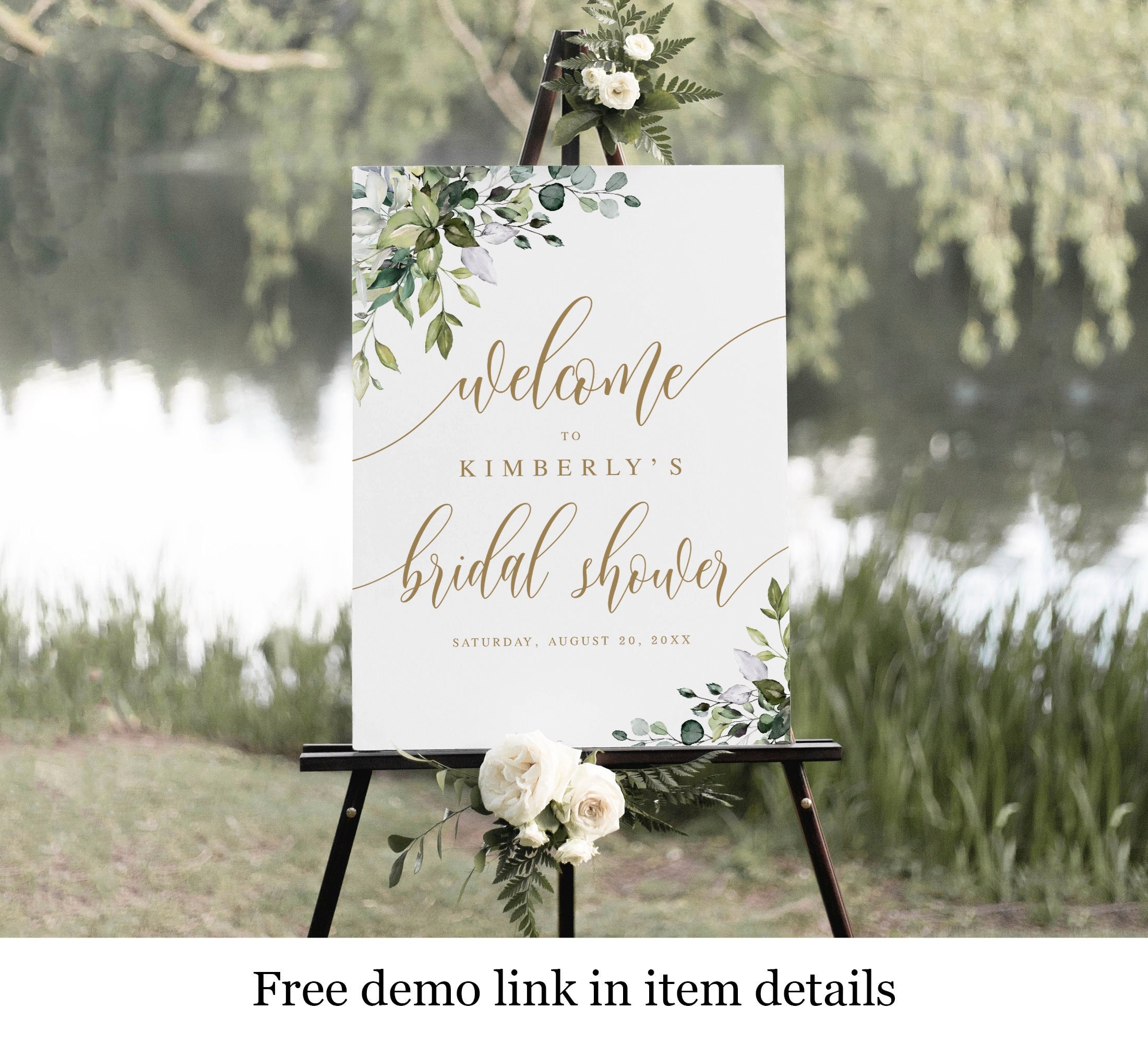 Acrylic Welcome Sign Custom Easel Sign Birthday Party Sign Brunch 