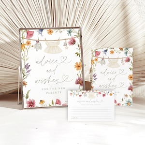 Wünsche für Baby Karten und Schild zum Ausdrucken, Wünsche für Baby Schild Vorlage, Baby Shower Well wünscht Karte, Gebete für Baby Karten #c82