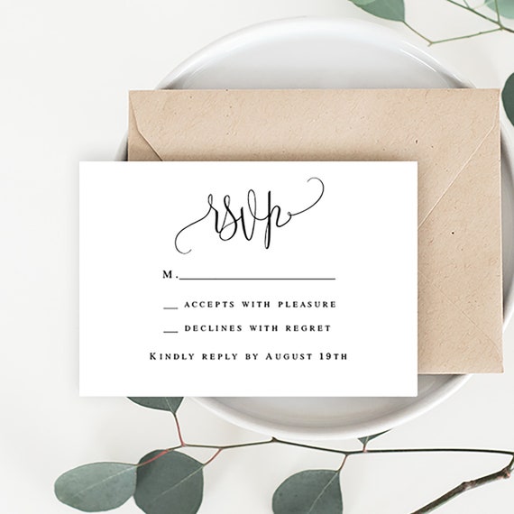 wedding rsvp card wedding rsvp printable template enclosure etsy acceptance card template