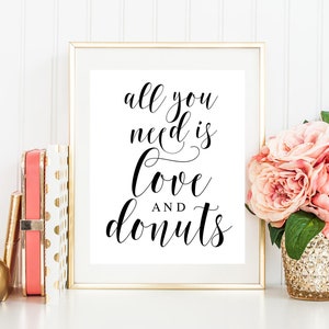 All you need is love and a donut sign Donut wedding sign Doughnut party Princess wedding Fairytale wedding ideas Donut party supplies #vm31