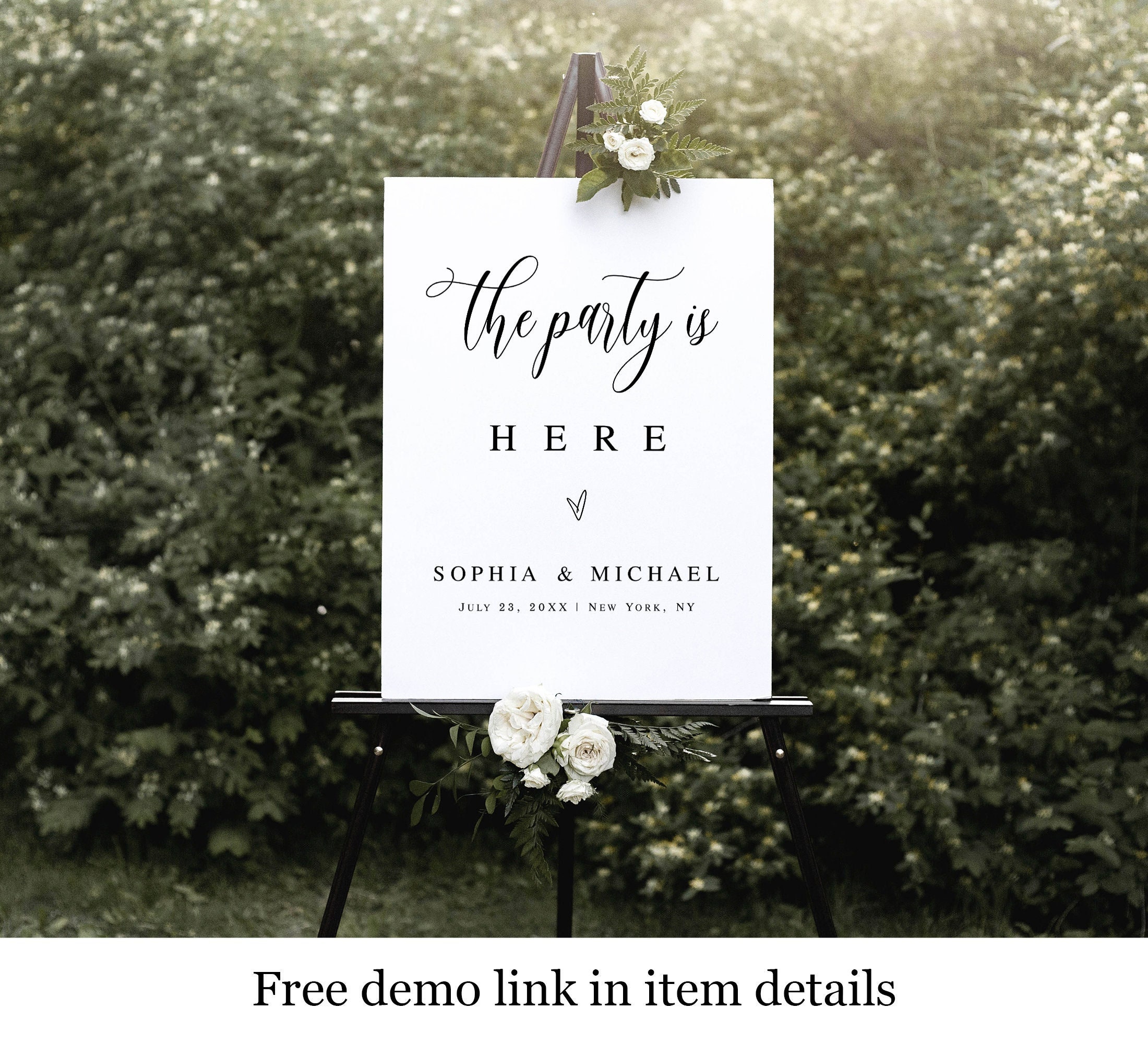 Printable Party This Way Sign Template Download Edit With - Etsy