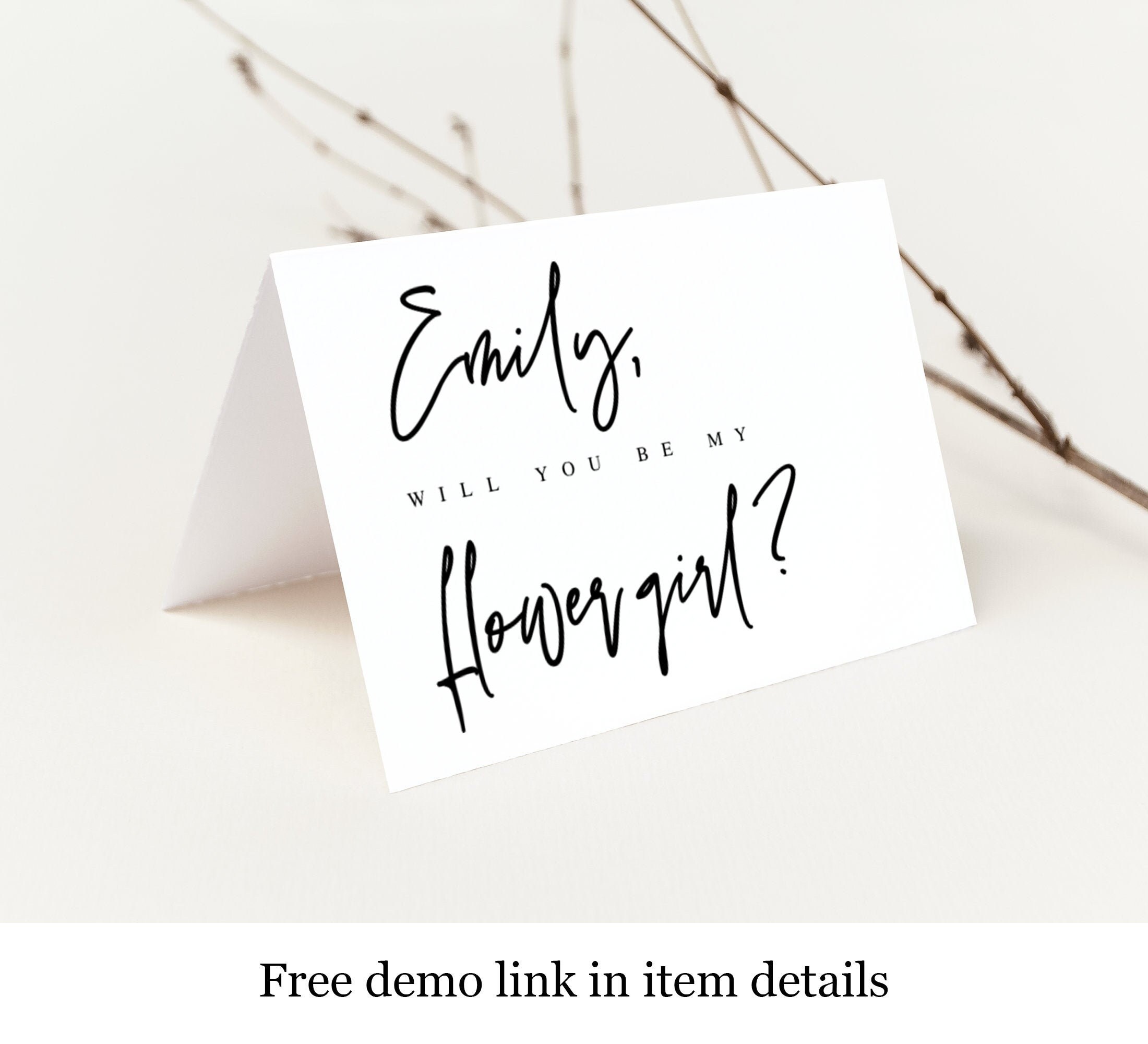 Print at Home Bridal Proposal Template Printable - Etsy Australia