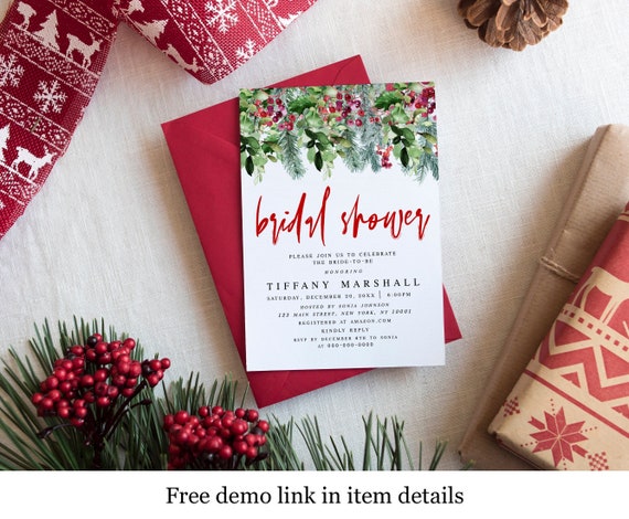 Printable Bridal Shower Invitation Template Digital Download | Etsy
