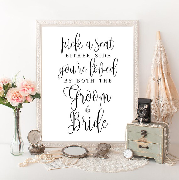 Where Is My Seat Sign Instant Download Wedding Seating Sign Printable Ceremony Seating Sign Guest List Seating Chart Wedding Reception Signs