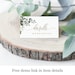 Eucalyptus Greenery Place Cards Template, Editable Text, Name, Instant Download, Printable, Bridal, Couples Shower, Bohemian Gold, DIY #c61 