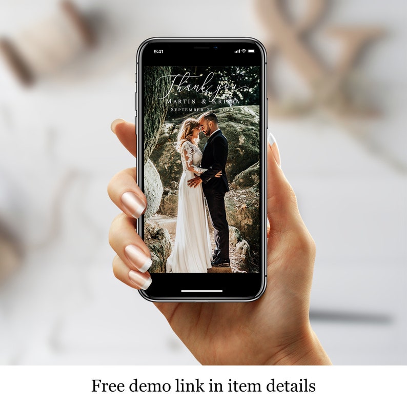 Electronic Thank You Card Template Text Message Phone Eco Etsy