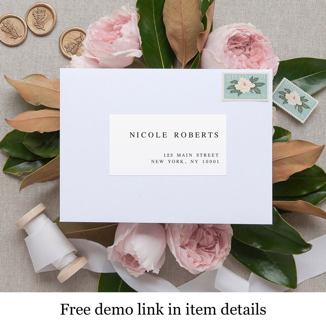 Printable Envelope Stickers Return Address Labels Template Etsy Singapore