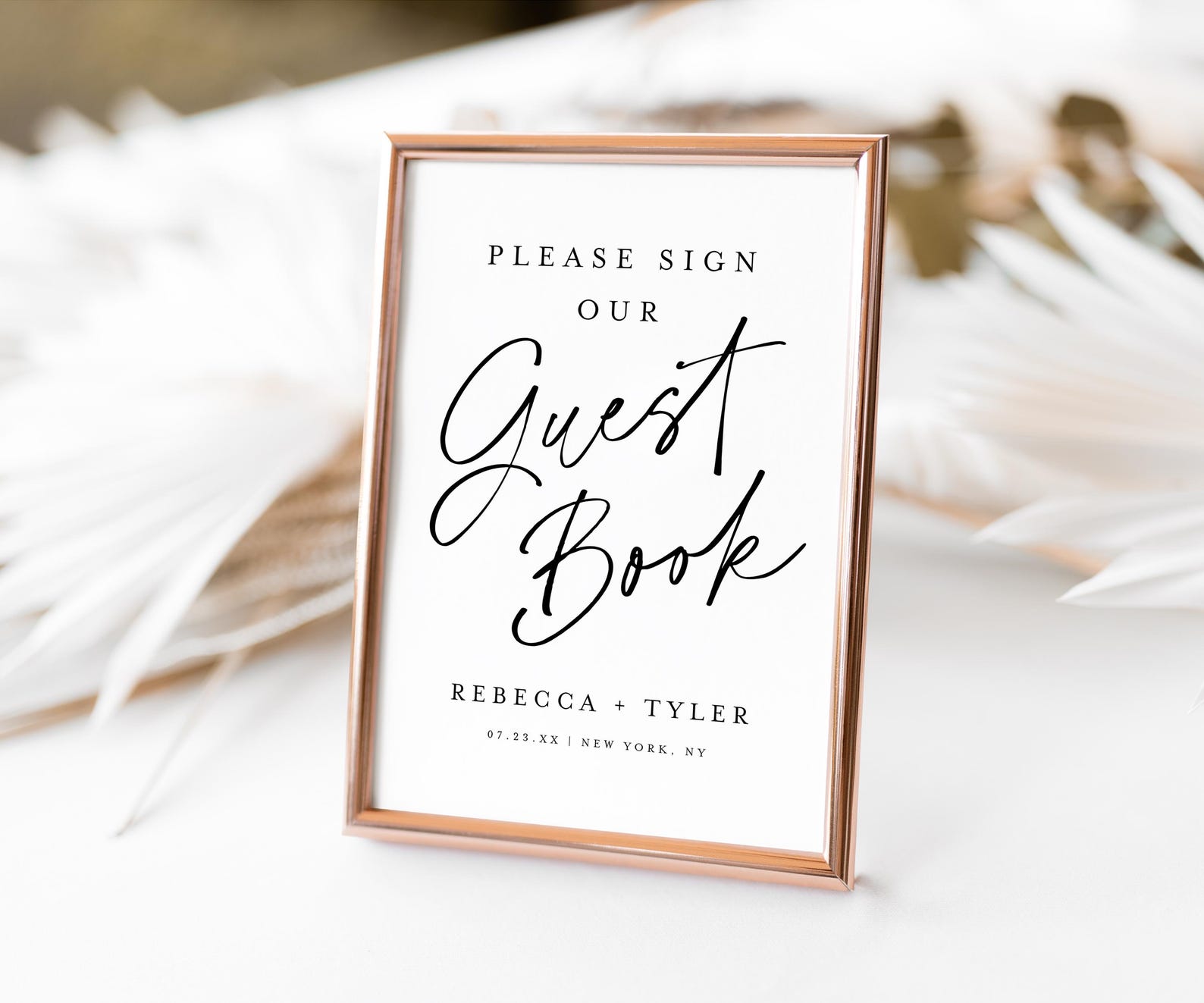 Guest Please Sign In Please Sign Our Guest Book Sign Template, Editable Please Sign Our ...