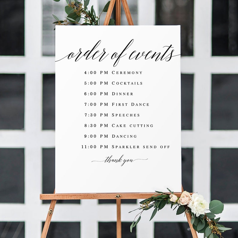 order of events maker order of events maker