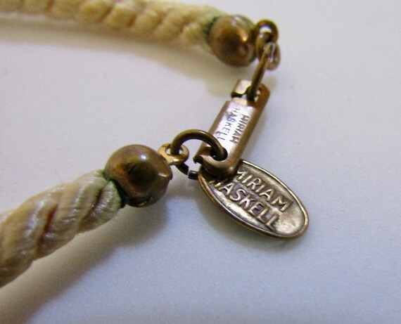 Vintage Signed Miriam Haskell Large Clam Shell Pe… - image 5