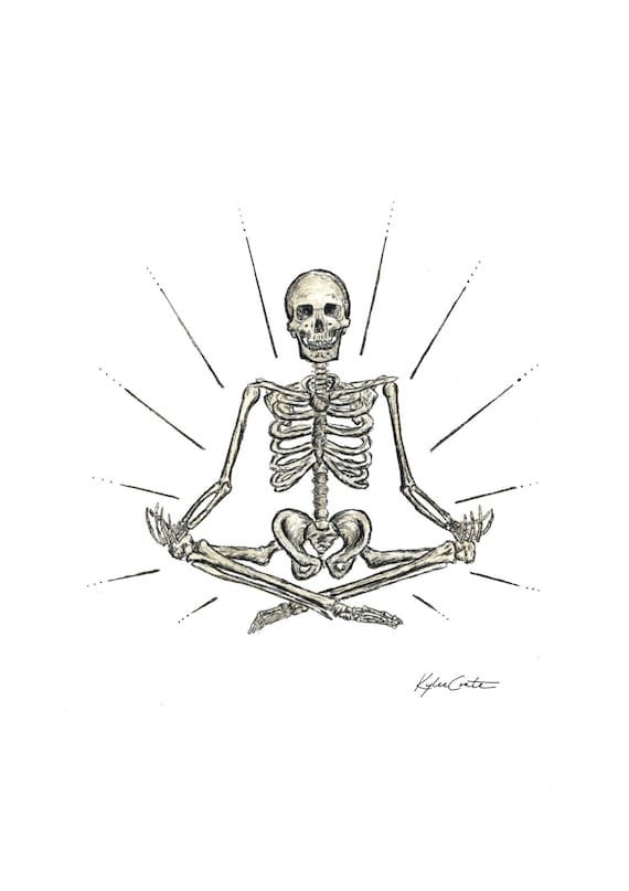 Download Yoga Skeleton | Etsy