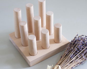 Handcrafted ethical and sustainable wooden door Houten Montessori Taal Kinderen Montessori Baby Speelgoed