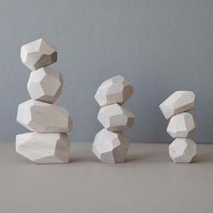 Balancing stones - Natural wood - Tumi ishi - Wooden balancing blocks - Christmas Gift for kids - Waldorf toy - Wooden toys - Montessori toy