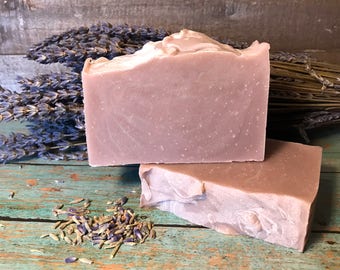 Lavender Clay Soap, Natural Face and Body Cleanser