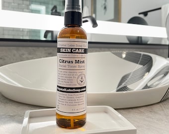 Facial Toner Spray - Citrus Mist, Natural Skin Care, Refreshing and Soothing Cleanser!