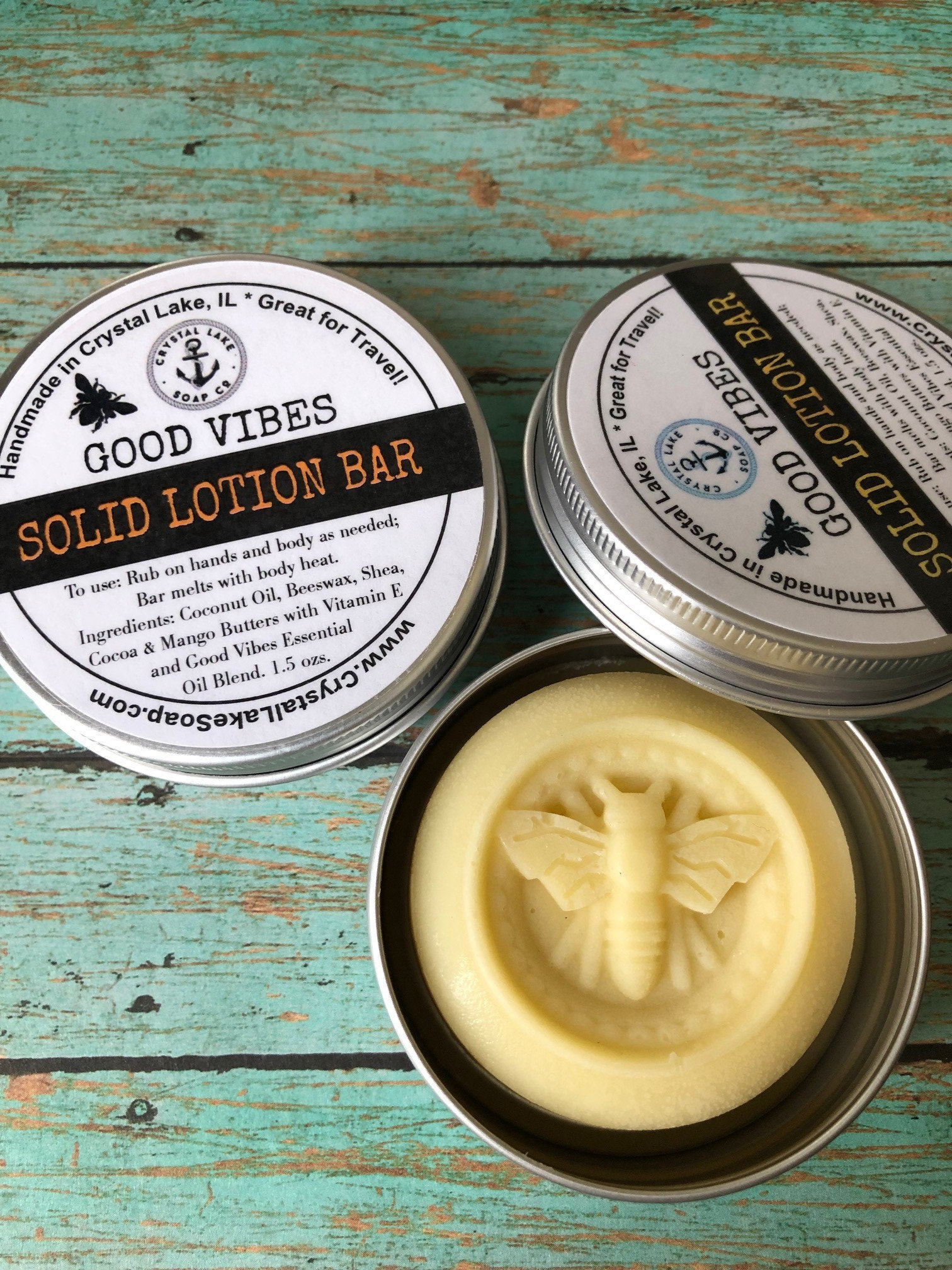 Lotion Bar - made with beeswax, coconut oil, and cocoa butter, 1