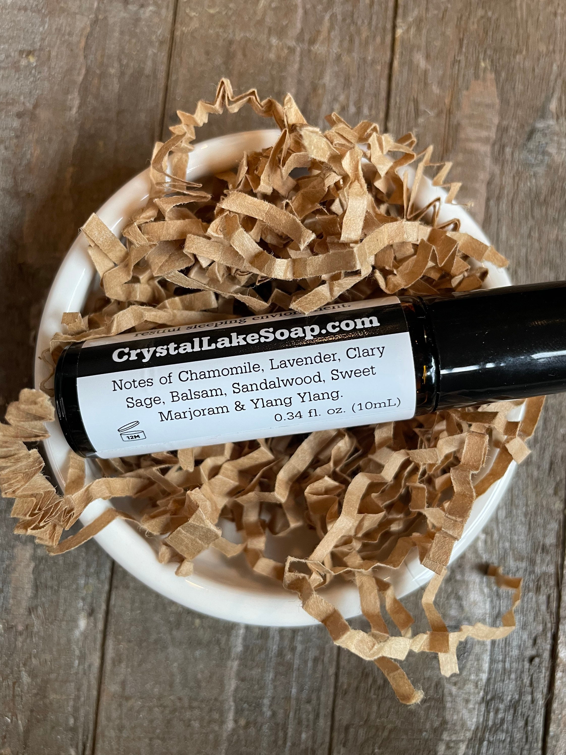 SWEET DREAMS Rollerball Aromatherapy Essential Oil Blend Organic / Lavender  Chamomile Clary Sage Balsam Sandalwood Marjoram Ylang Ylang