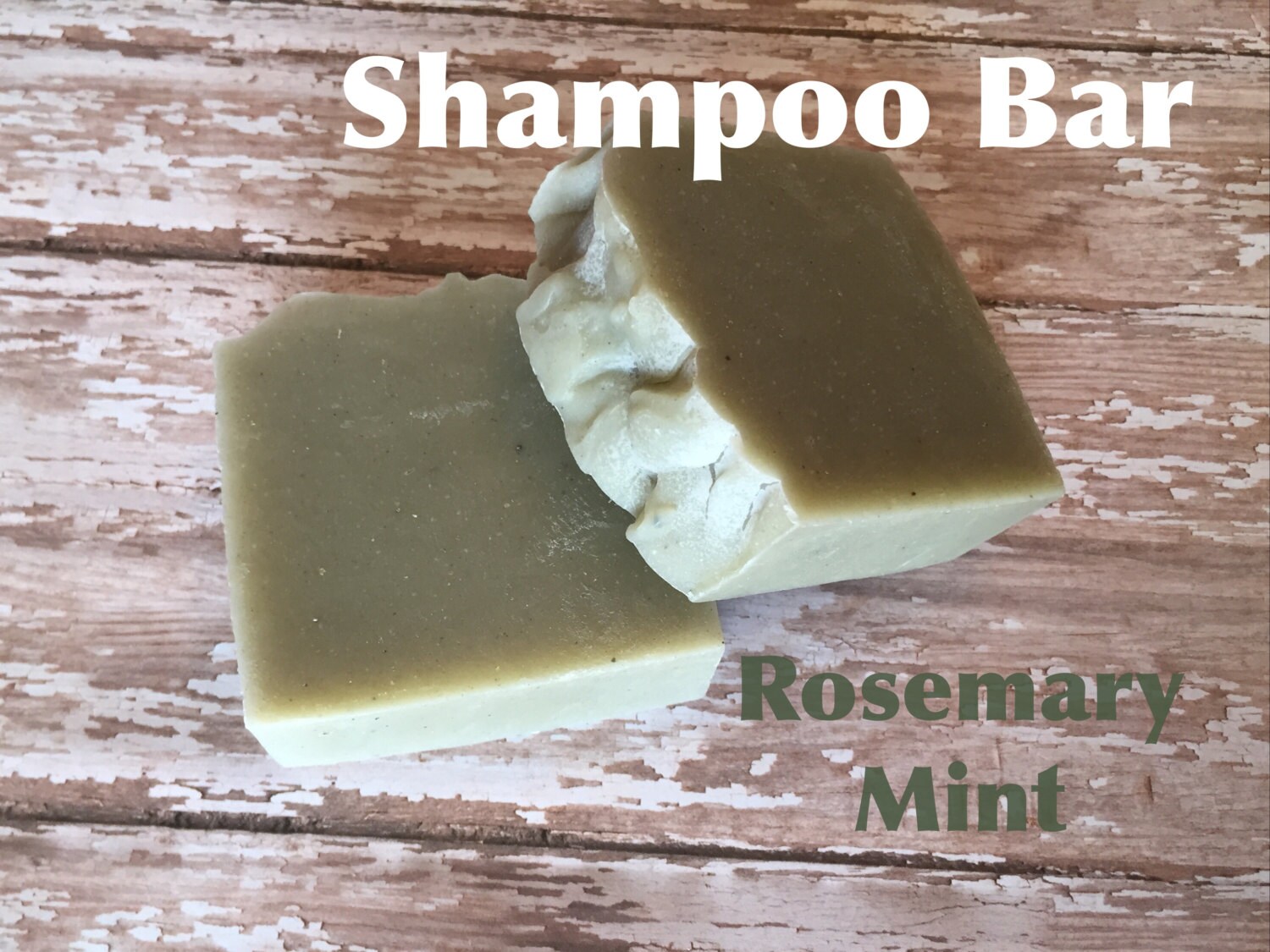 Rosemary Mint Shampoo Bar Bentonite Clay Lush Homemade Soap Thin