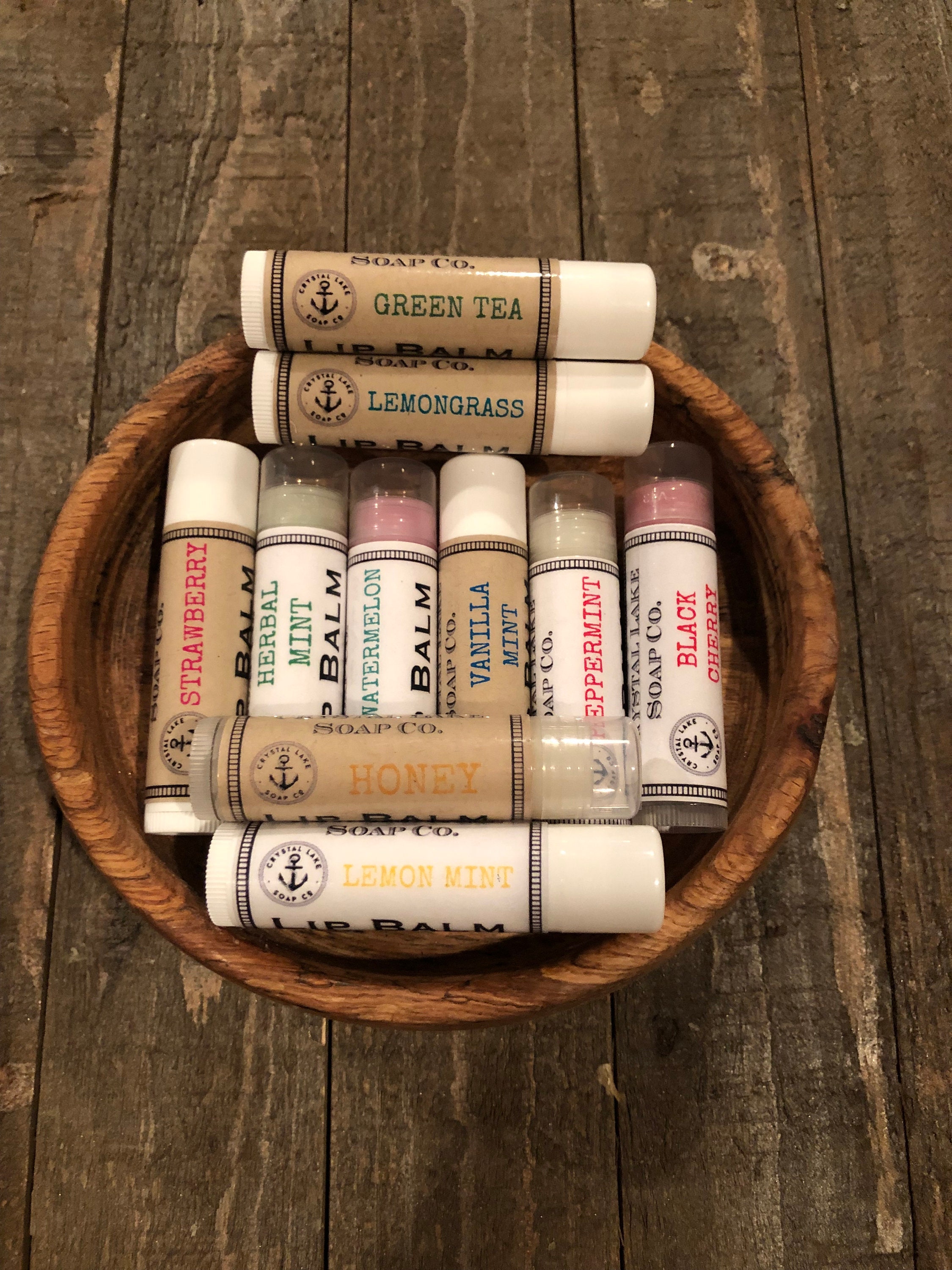Lip Balm Tube Natural, Many Flavors Moisturize, Mix & Match
