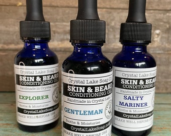 EXPLORER - Skin & Beard Conditioning Oil - Organic. Men's Natural Face Serum. Jojoba, Argan and Coconut Oil