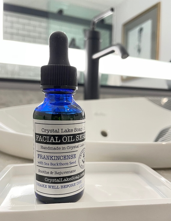 Organic Frankincense Facial Oil Serum: Sea Buckthorn, Jojoba