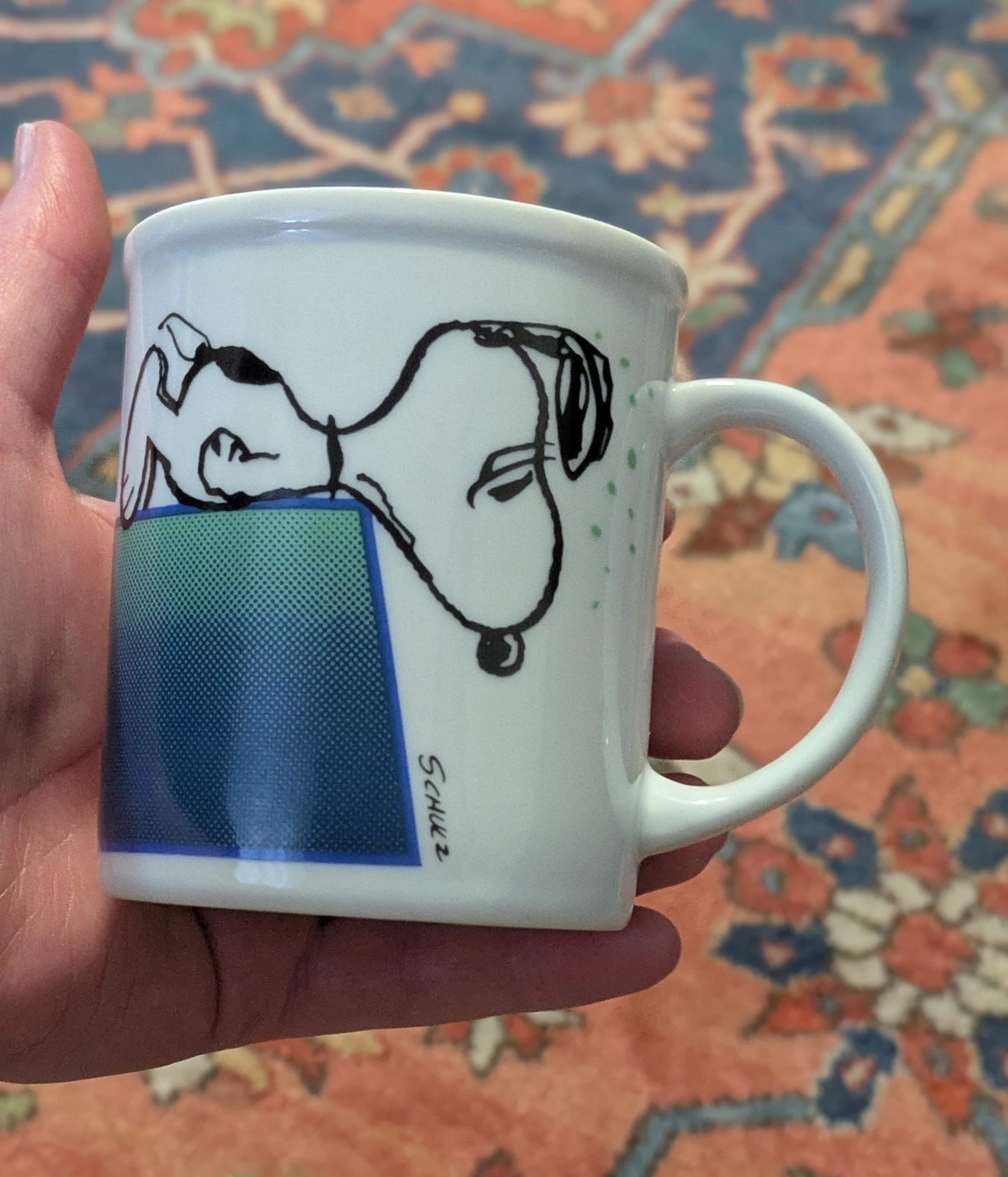 Vintage Snoopy Coffee Mug: "I'm Allergic To Mornings" - Made In Japan