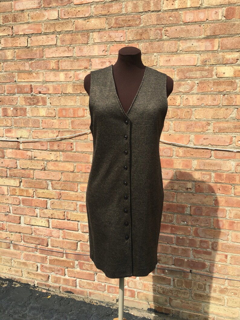 button down jumper dress