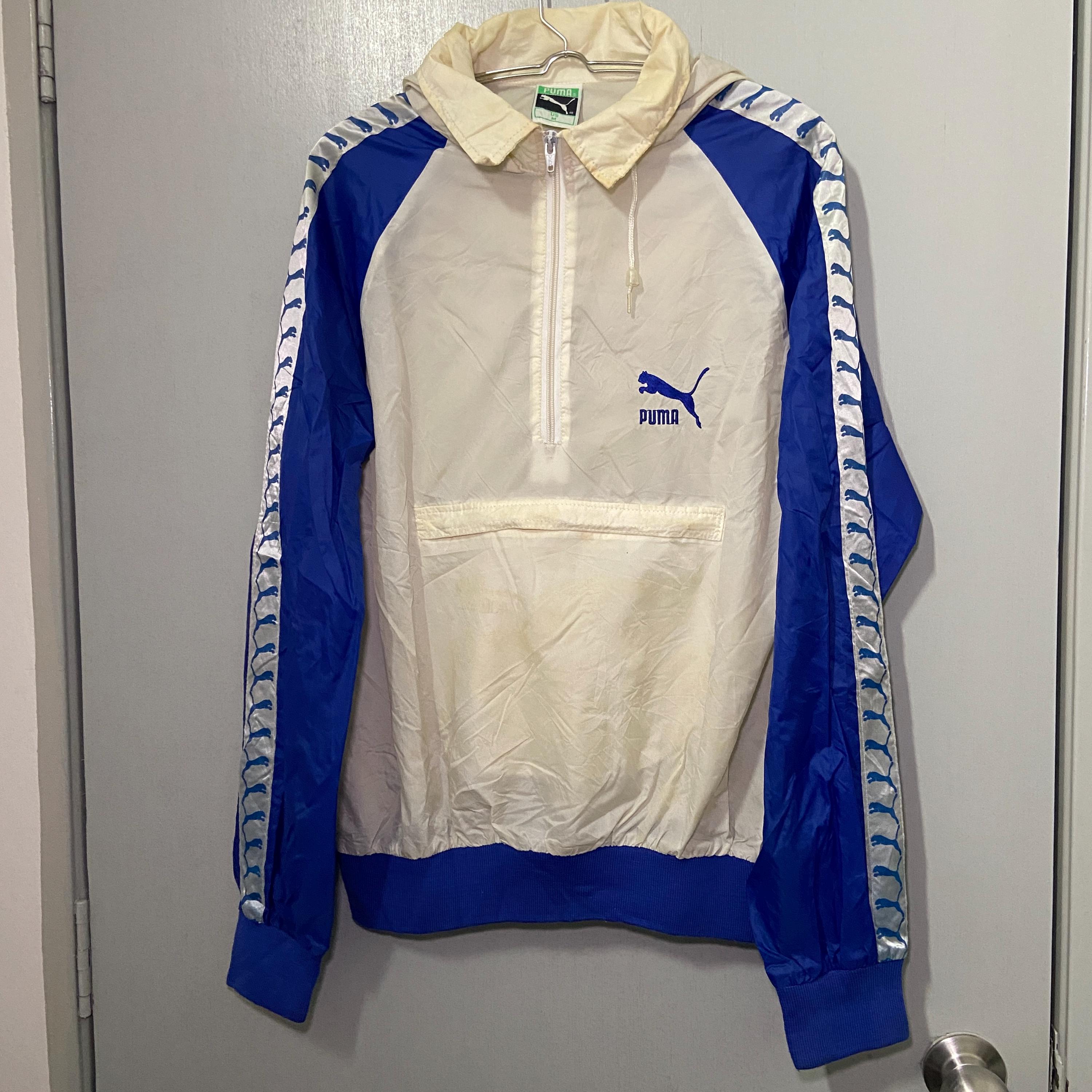 80s PUMA 希少 サッカートラックジャケット オーストリア チームロゴ 80年代 PUMA プーマ OLYMPIC GAMES 染み込みプリントTシャツ