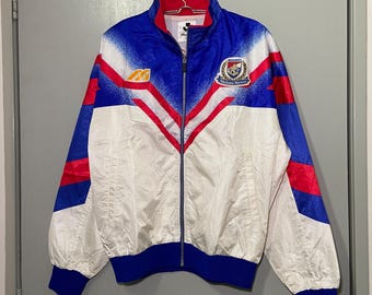 MIZUNO Pro YOKOHAMA BASEBALL TEAM ジャケット Vintage 1993-94 Yokohama Marinos Mizuno Track Jacket | Rare J