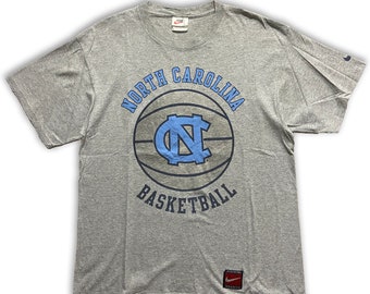 Vintage Nike North Carolina Basketball Jordan Tee Shirt Made in USA
