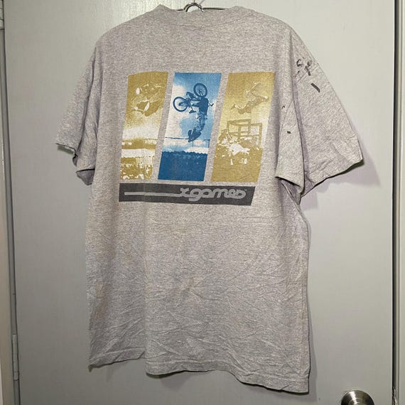 Vintage 90s X Games Extreme Sports Skateboard T-shirt USA Made