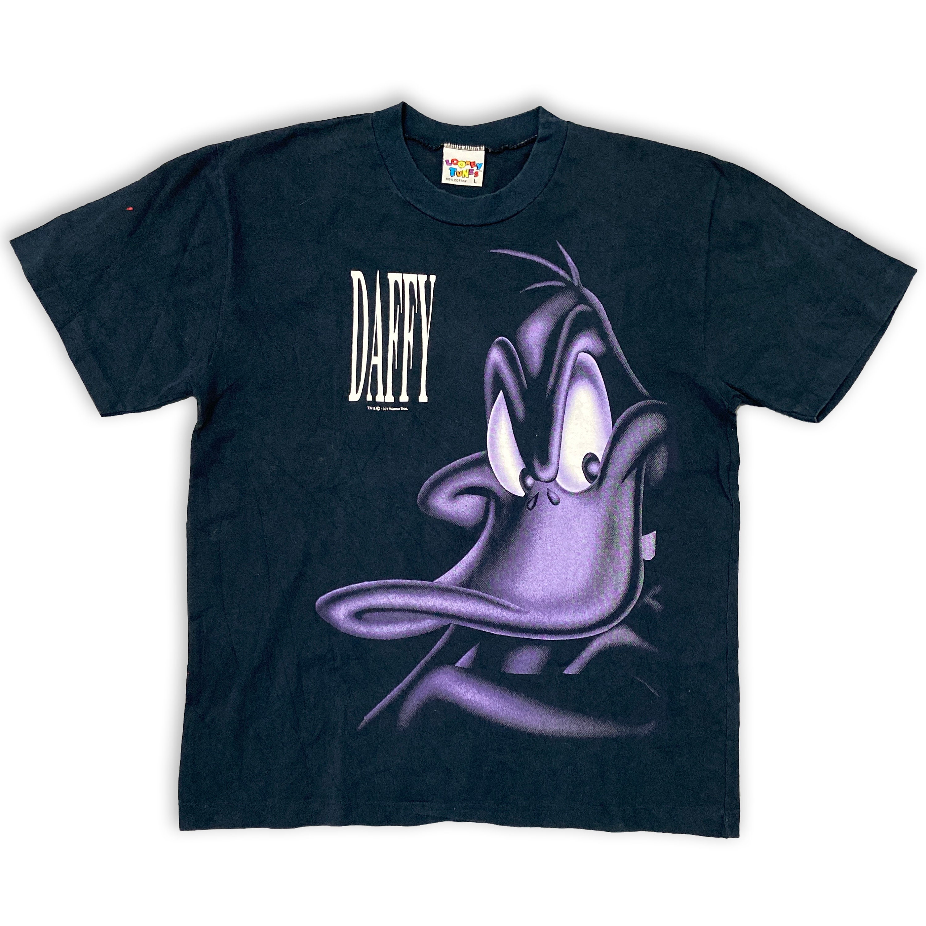 90s M/L VTG 1997 Daffy Duck Looney Tunes basketball shirt big | Etsy