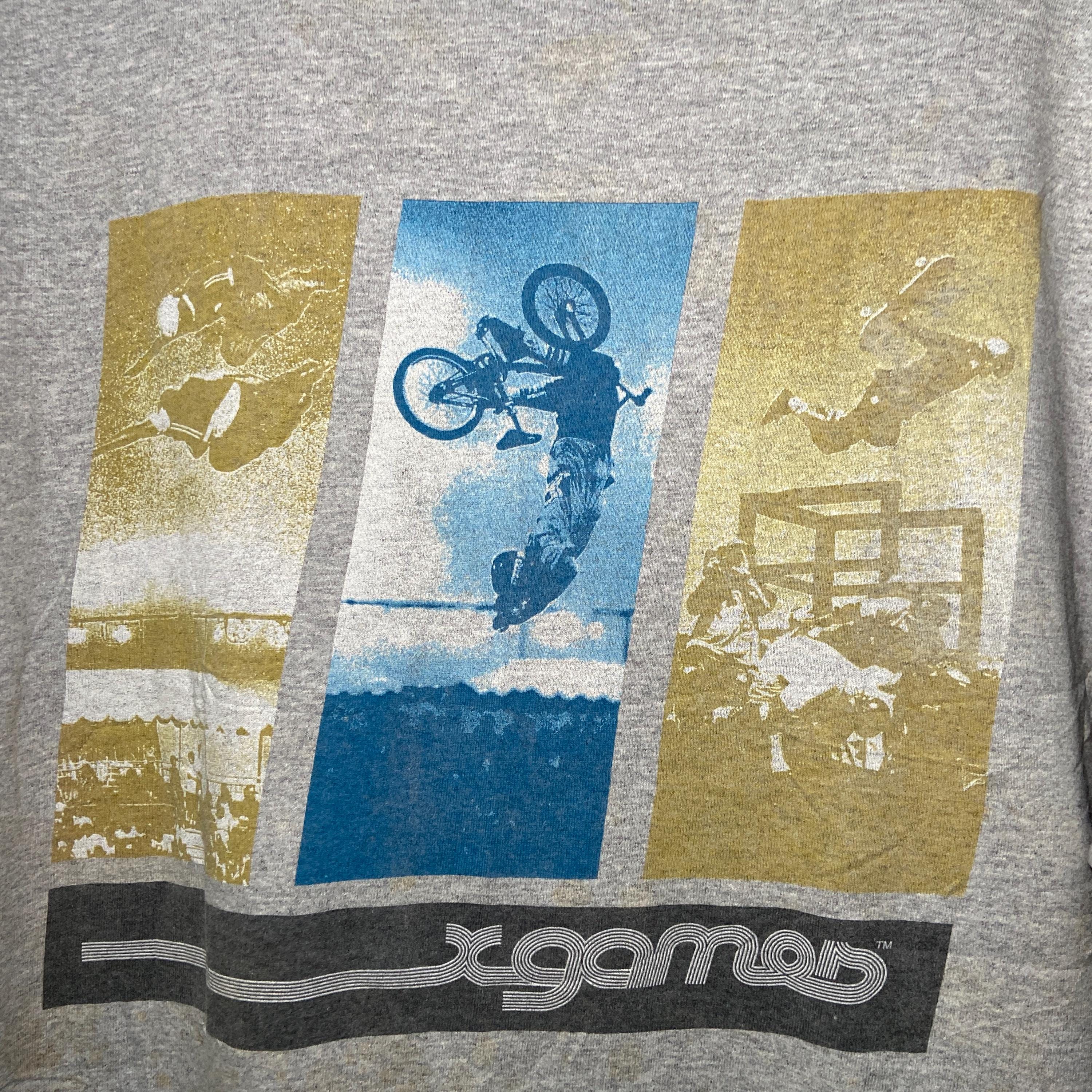Vintage 90s X Games Extreme Sports Skateboard T-shirt USA Made