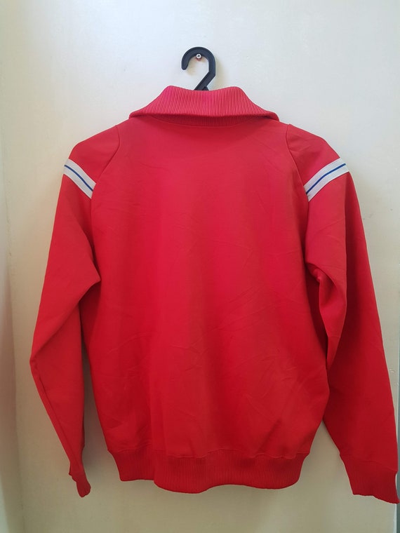 Vintage Asics Recorder Red Track Jacket Made in Japan Size Medium