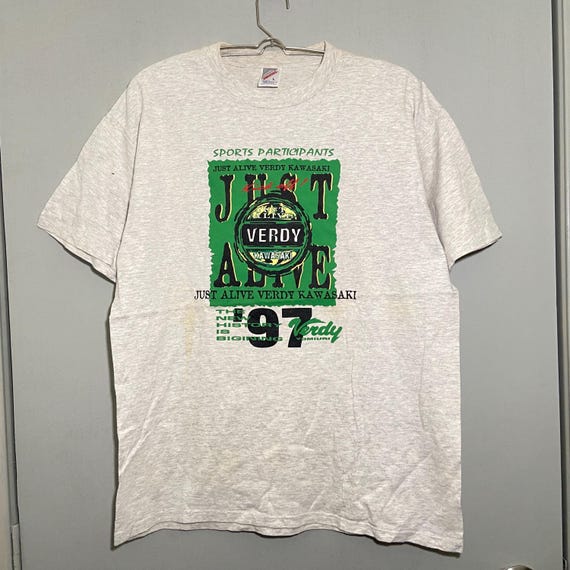 Jleague Tokyo Verdy Kawasaki 1997 Merchandise Tee - Etsy