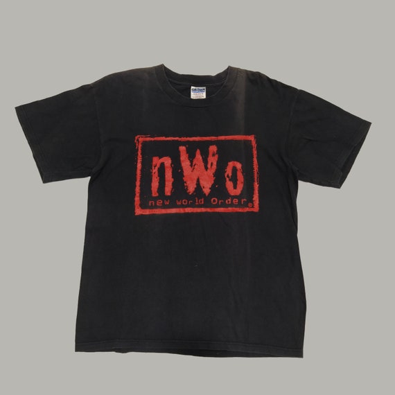 Vintage 90s WWF NWO New World Order Shirt Hulk Hog