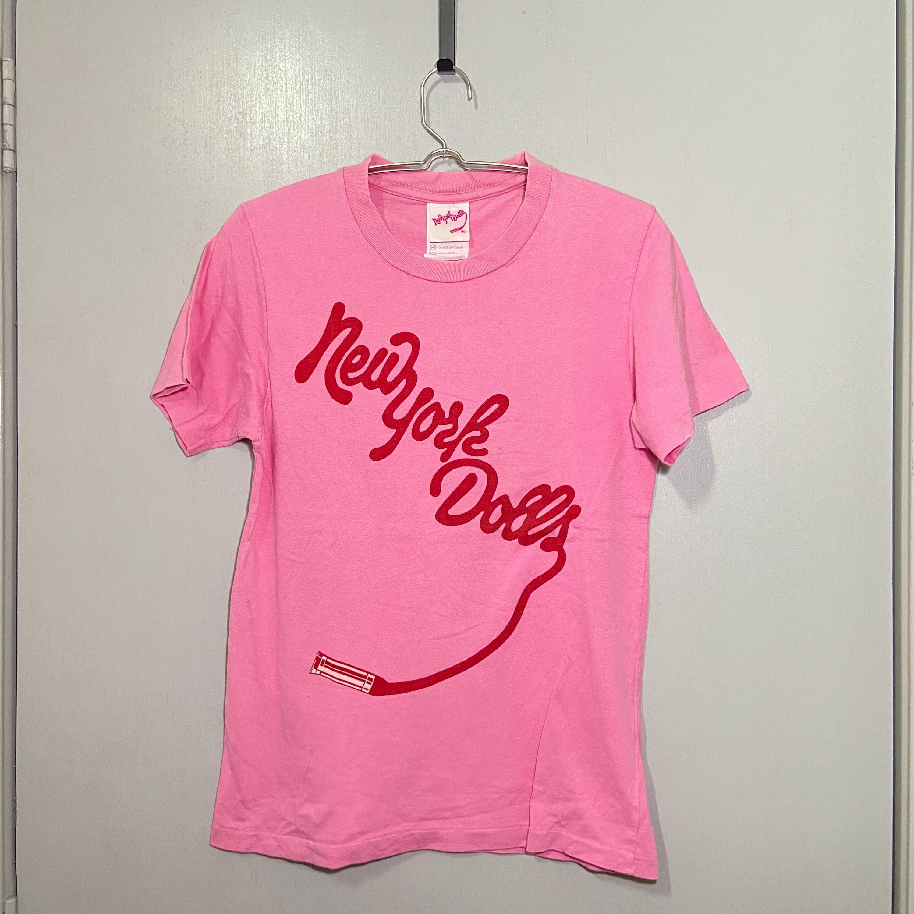 Hysteric Glamour X New York Dolls Pink Punk Rock Tee - Etsy Denmark