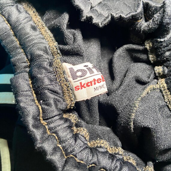 90s bitch Skateboarding バギーデニムショーツ　M Vintage 90s Bitch Skateboard Track Pants Black Medium | Rare Y2K