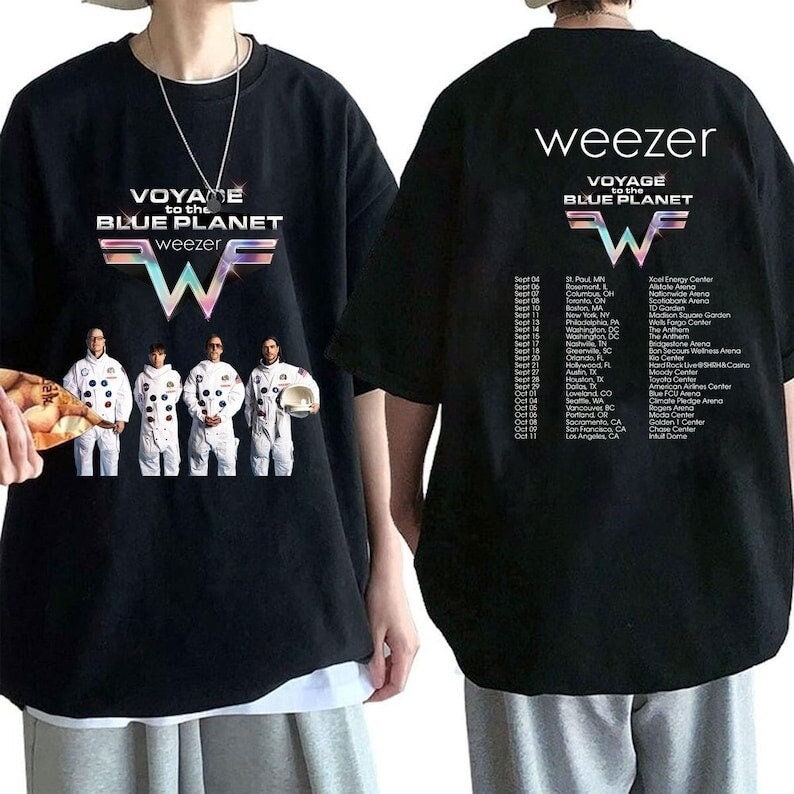 Weezer Voyage to the Blue 2024 Tour Shirt, Weezer 2024 Concert Shirt, Weezer Band Fan
