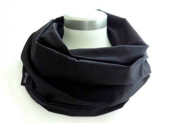 Loop Männer Fleece grau Loopschal unisex Herren warmer Schal Kuschelschal uni