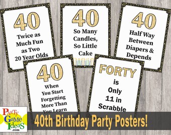 40th Birthday Quotes Etsy