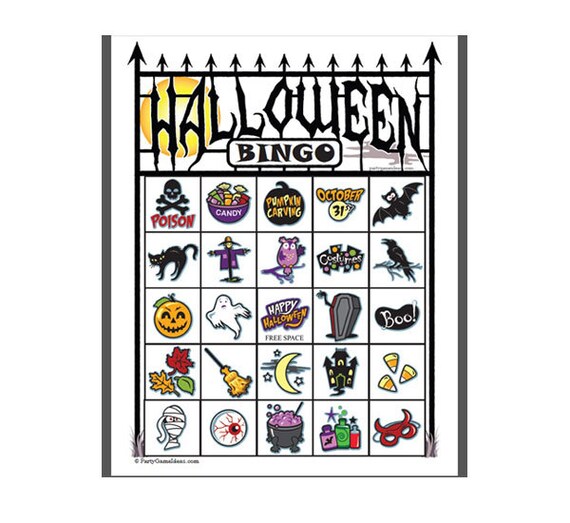 This is a picture of Adaptable 25 Printable Halloween Bingo Cards This is a picture of Adaptable 25 Printable Halloween Bingo Cards